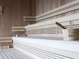 sauna au Gand Hôtel du Cervin